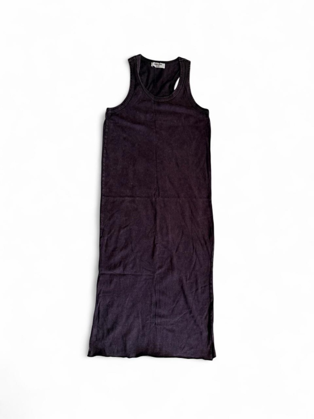 DOUBLE ZERO Plum Ribbed Dress – Small
